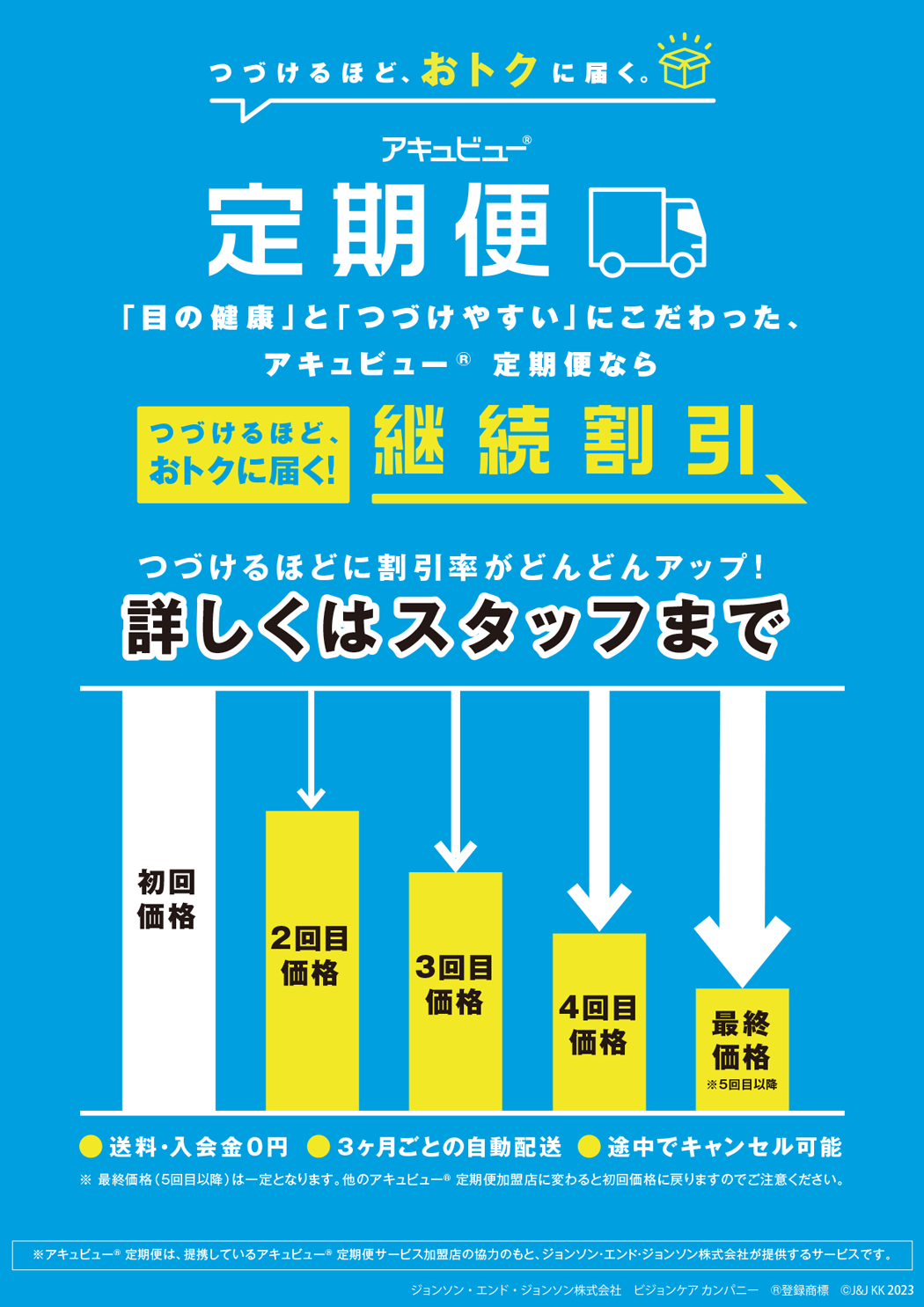 アキュビュー定期便について